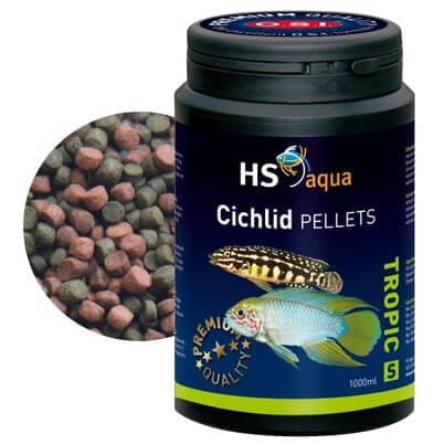 Levně Osi Hs Aqua Cichlid Pellets Velikost S 1000ML 400g Krmivo Pro Ryby O.s.i.