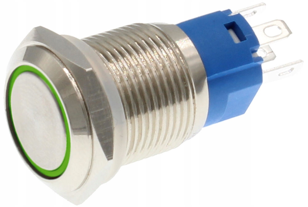 

Przełącznik Reset Ring 12V-24V Zielony Podświetla