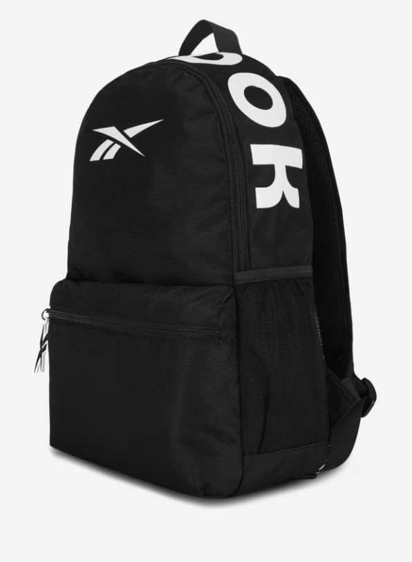 czarny Duży Sportowy wodoodporny plecak Reebok Szkolny Idealny A4