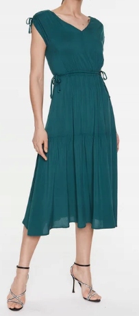 Šaty Maxi Dlouhé, Hladké, Zelené Volcano G-vera S