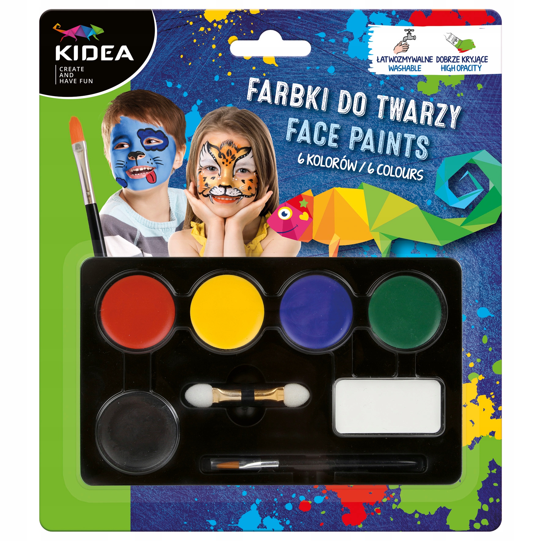 

Farby Do Malowania Twarzy 6 Kol. Kidea