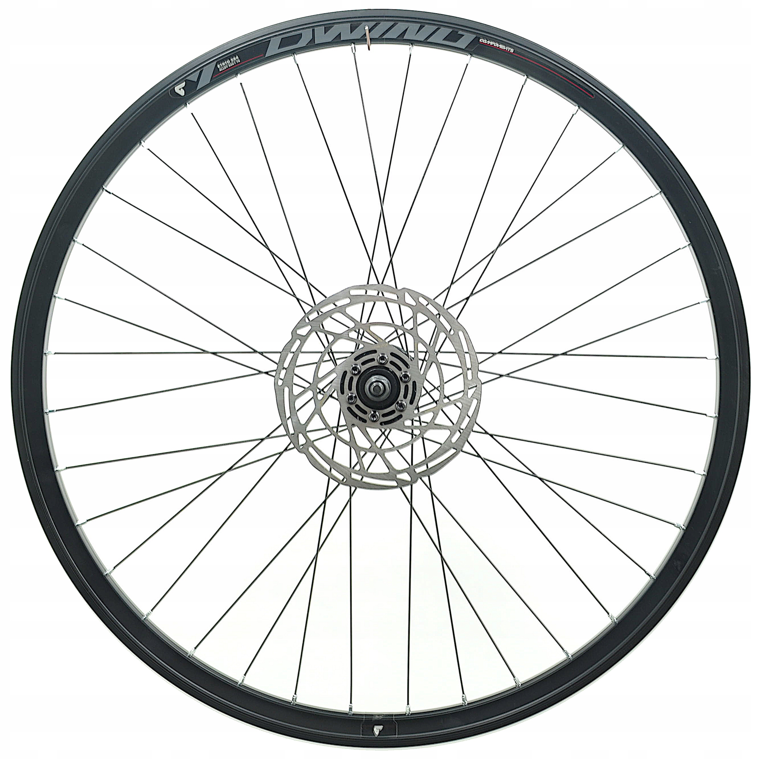 Koło Rowerowe Przód Przednie 28 Cali Tarcza 160mm Stożek Czarne