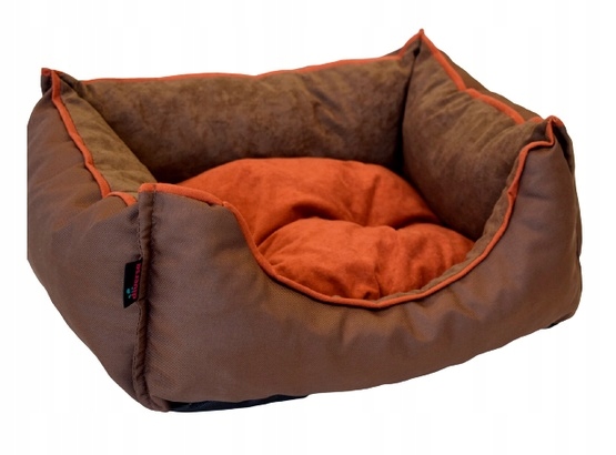 Levně Hnědý pelíšek s duchem pro psa 70x60cm Velikost 4 Zesílené Švy