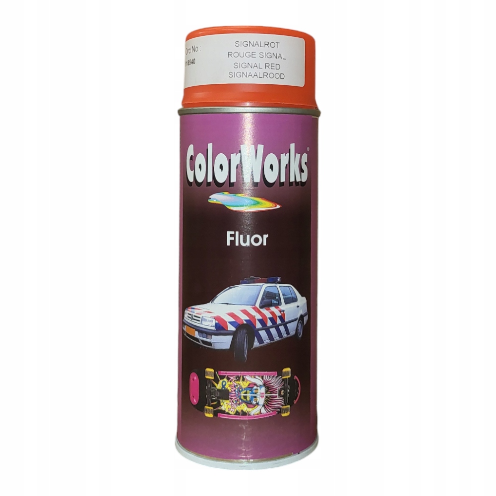 Lakier Fluorescencyjny Akrylowy 400 ML Pomarańczowy Neon