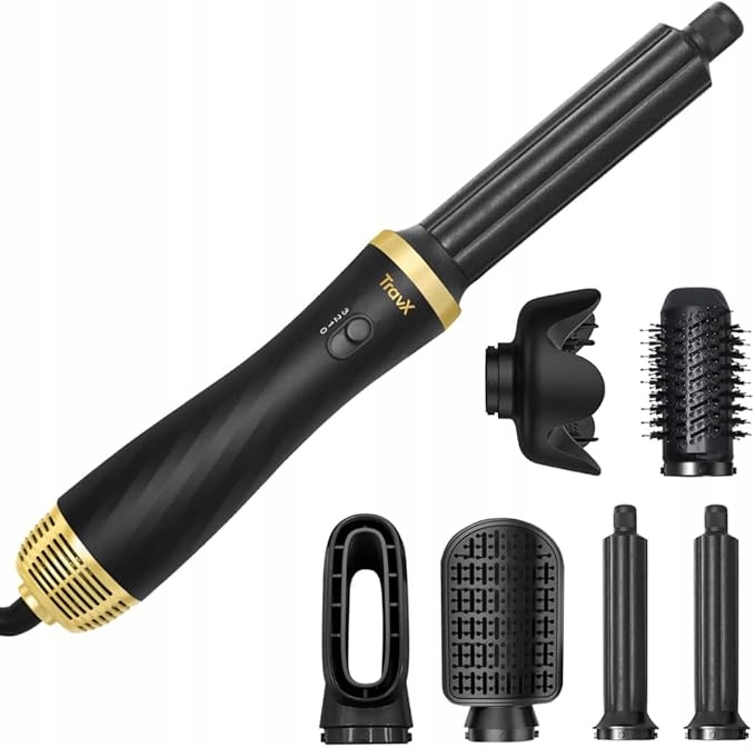 TravX Airstyler Multistyler 6 v 1 kartáč na vlasy Fén Premium