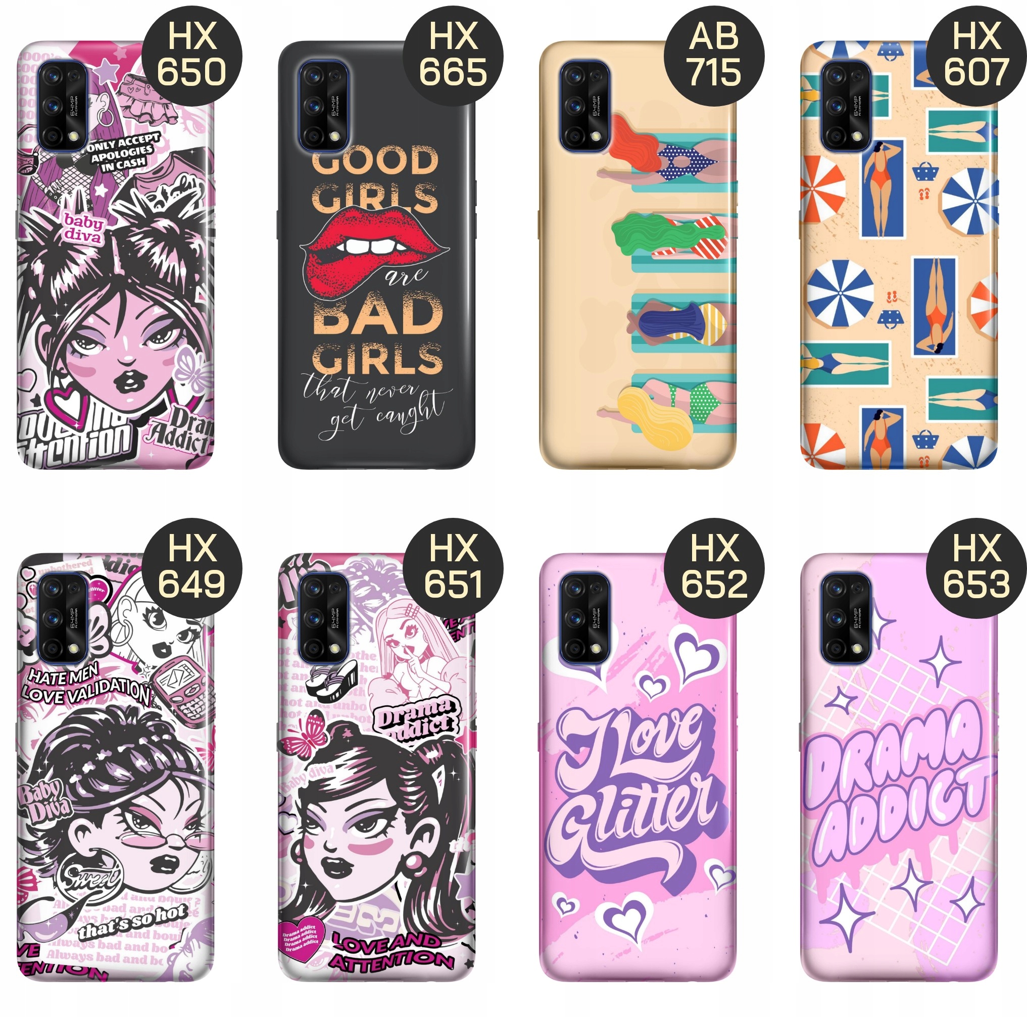 ETUI DO REALME 7 PRO WZORY DLA DZIEWCZYN DZIEWCZĘCE GIRLS OBUDOWA POKROWIEC Marka Hello Case