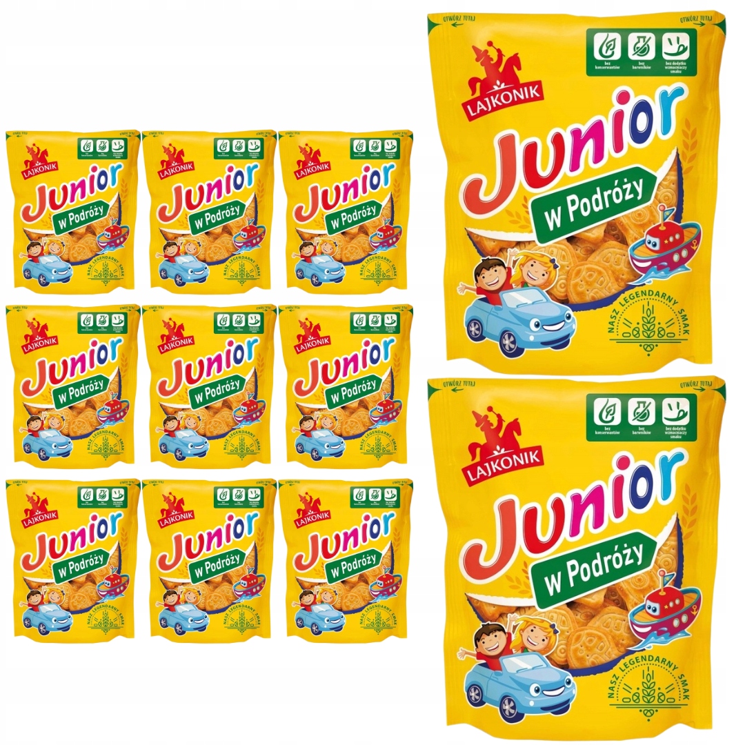 Levně Lajkonik Krekry Junior na cesty 100g x 14 kusů