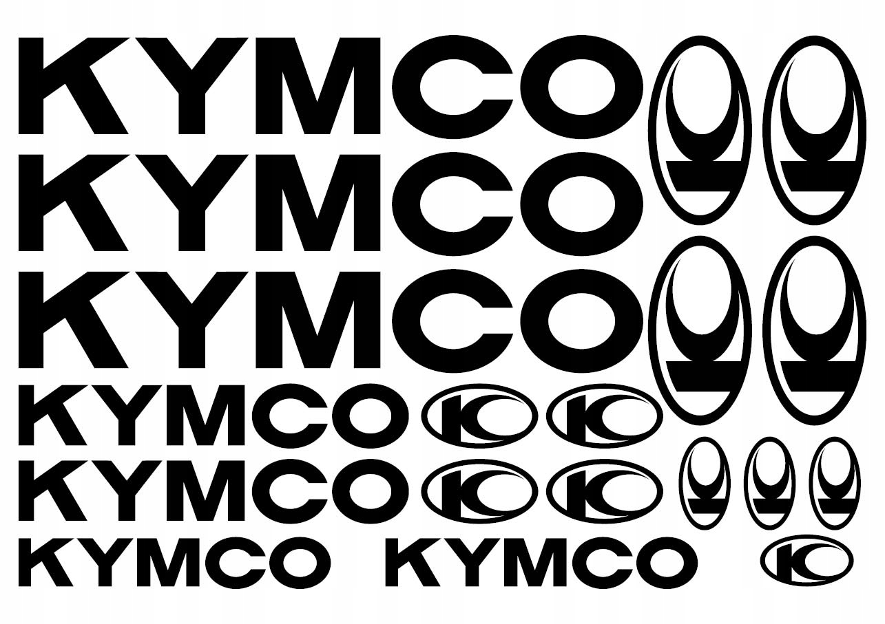 

Naklejki Kymco na motocykl Zestaw