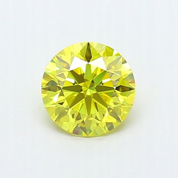 Diament laboratoryjny kolorowy 1.03ct ROUND Fancy Vivid Yellow VVS2 (IGI)