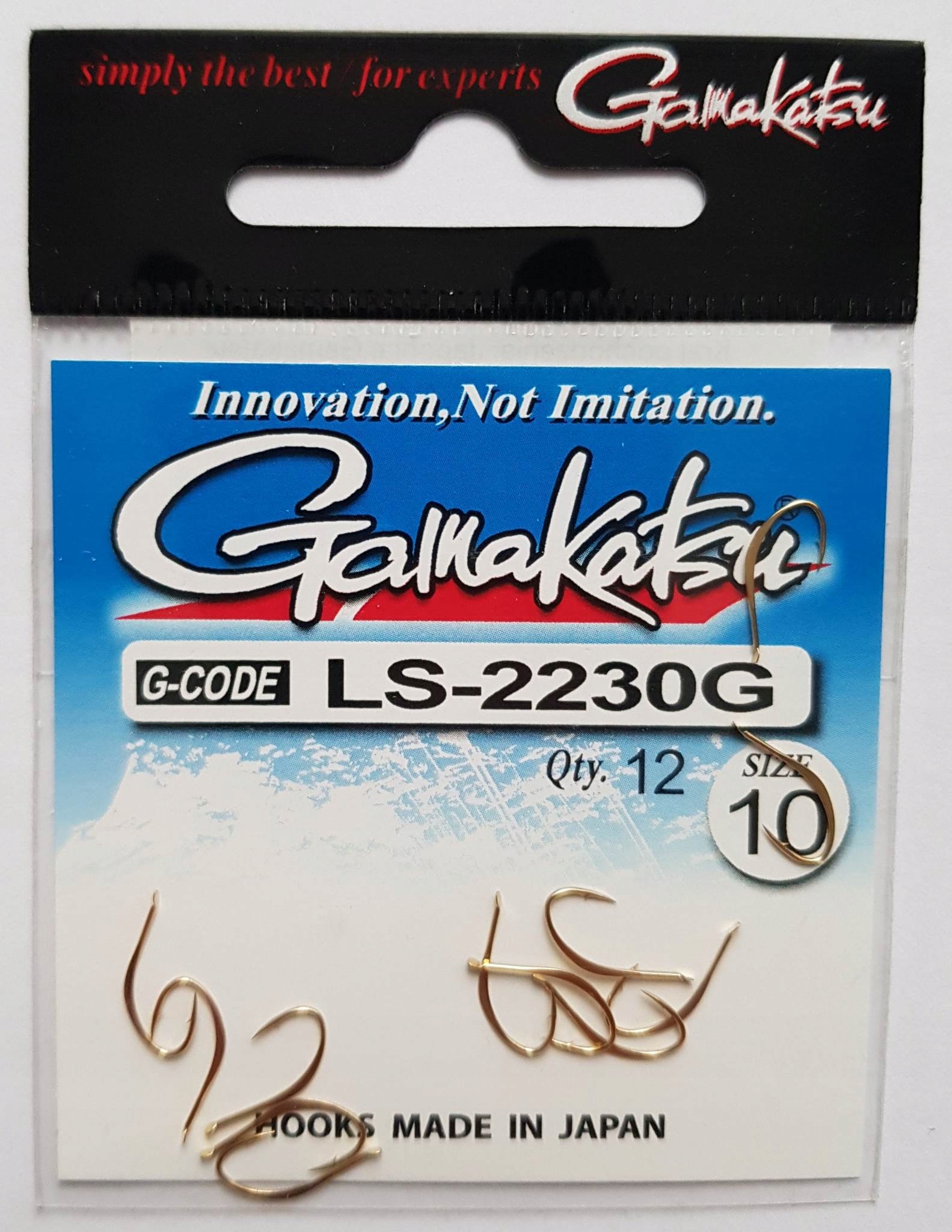 Haczyki Gamakatsu LS-2230G N/l nr 10 złoty