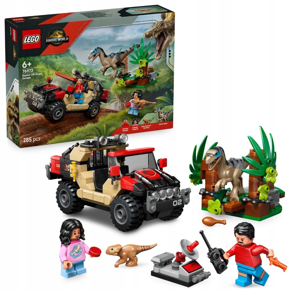 Lego Jurský svět 76972 Útěk terénem před raptorem