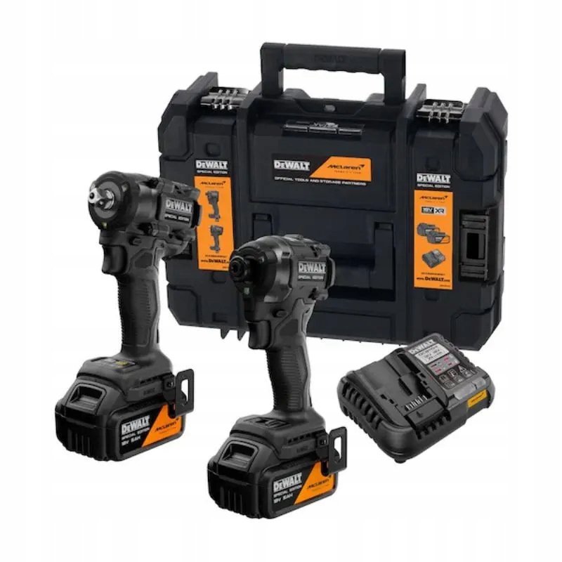 Zestaw elektronarzędzi DeWALT x McLaren DCK2224MP2T DCF86+DCF92 2x5Ah