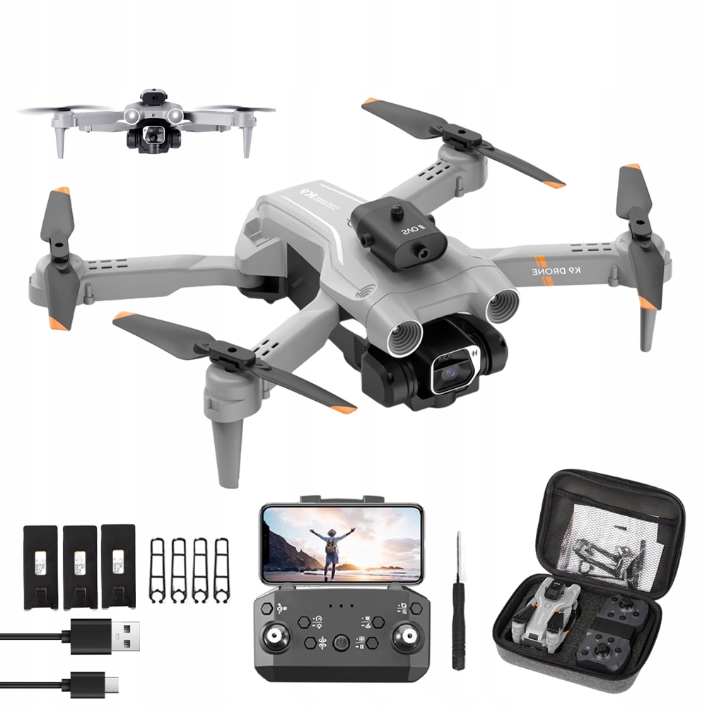 Dron 4K S Otočnou Kamerou 45 Minut Letu 3 Akumulátory Dosah 100 M