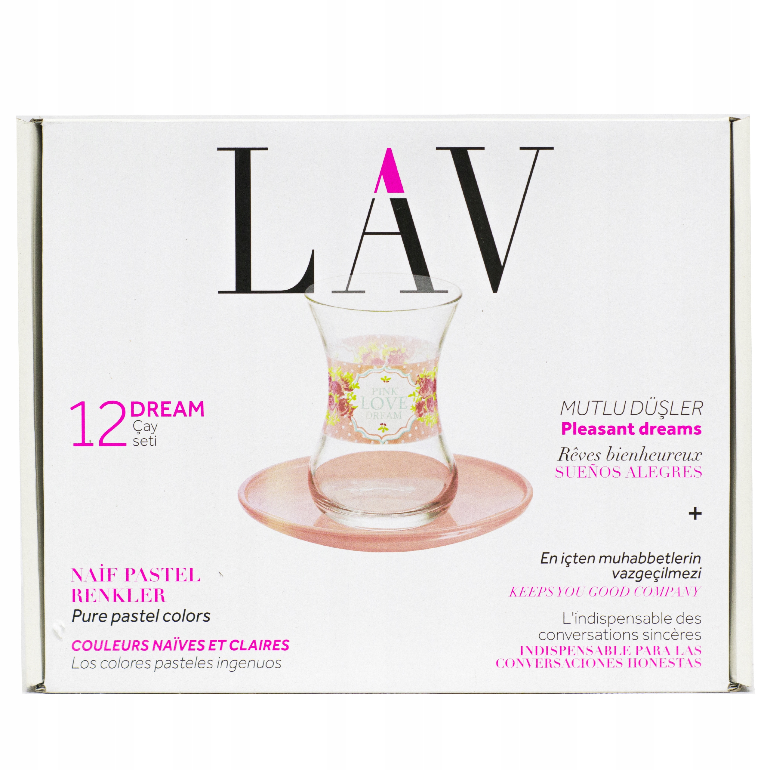 Levně Turecké sklenice na čaj Tulipán podšálky