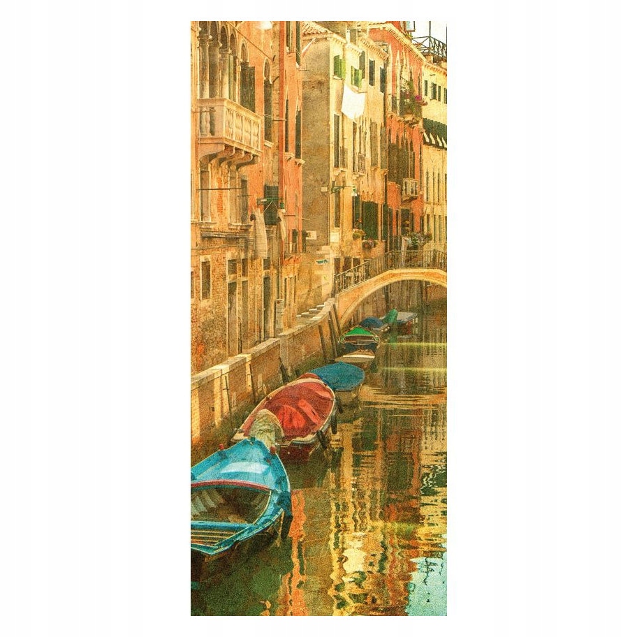 Samolepicí Samolepicí Fototapeta Benátky Kanál Gondole Architektura 91x211