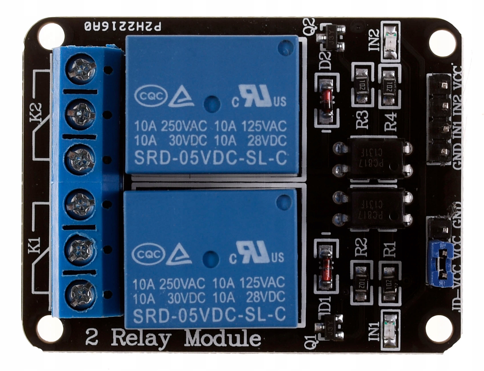 

Moduł przekaźnika 2-kanały 5V 10A/250V Arduino Avr