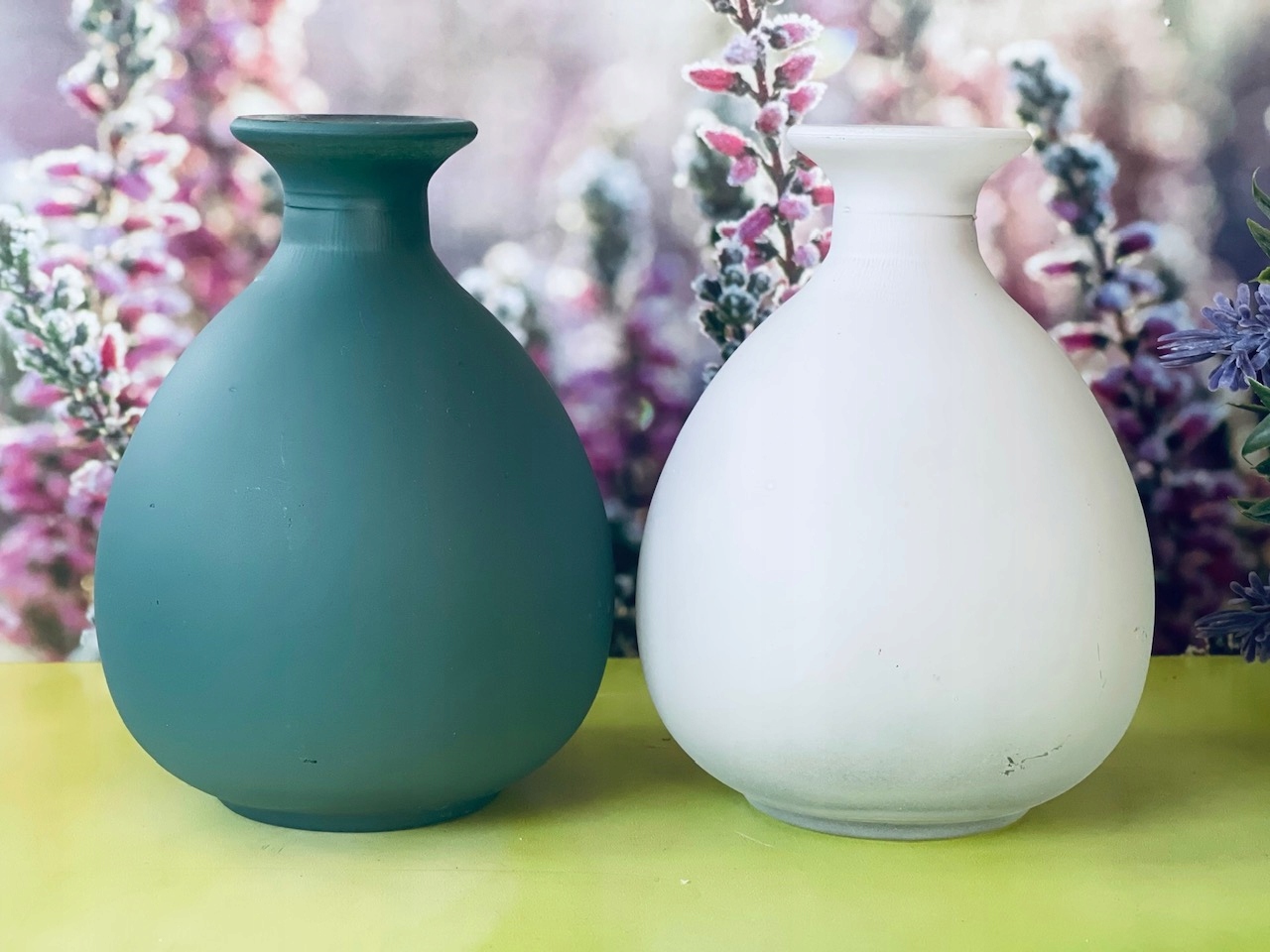 MAŁY WAZONIK SZKLANY WAZON MATOWE SZKŁO do DIY FIO Wysokość produktu 13 cm