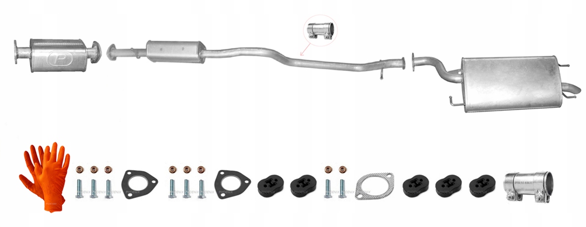 Daewoo Evanda 2.0 84-109 kW (2000-2006) Výfukový Systém