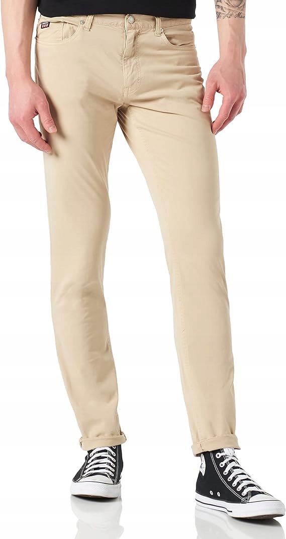 10859P11.GANT Pánské Džíny Hayes Slim Fit Retro Shield Béžové W29 L34