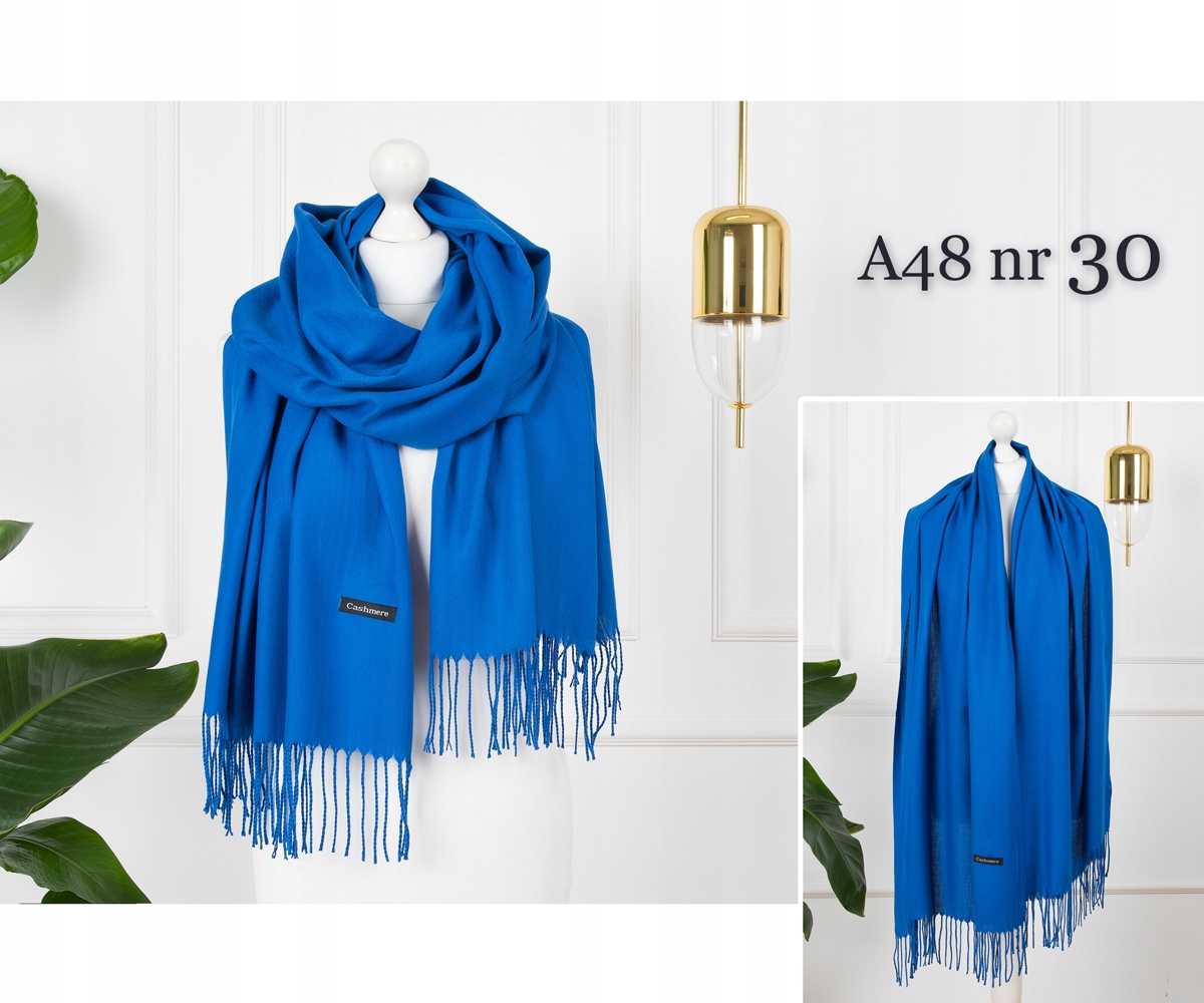 KASZMIROWY SZALIK damski ELEGANCKI SZAL KASZMIR DUŻO KOLORÓW Płeć kobieta