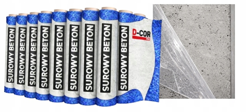 Beton architektoniczny Szalunkowy Tynk dekoracyjny Folia 13,5 m2