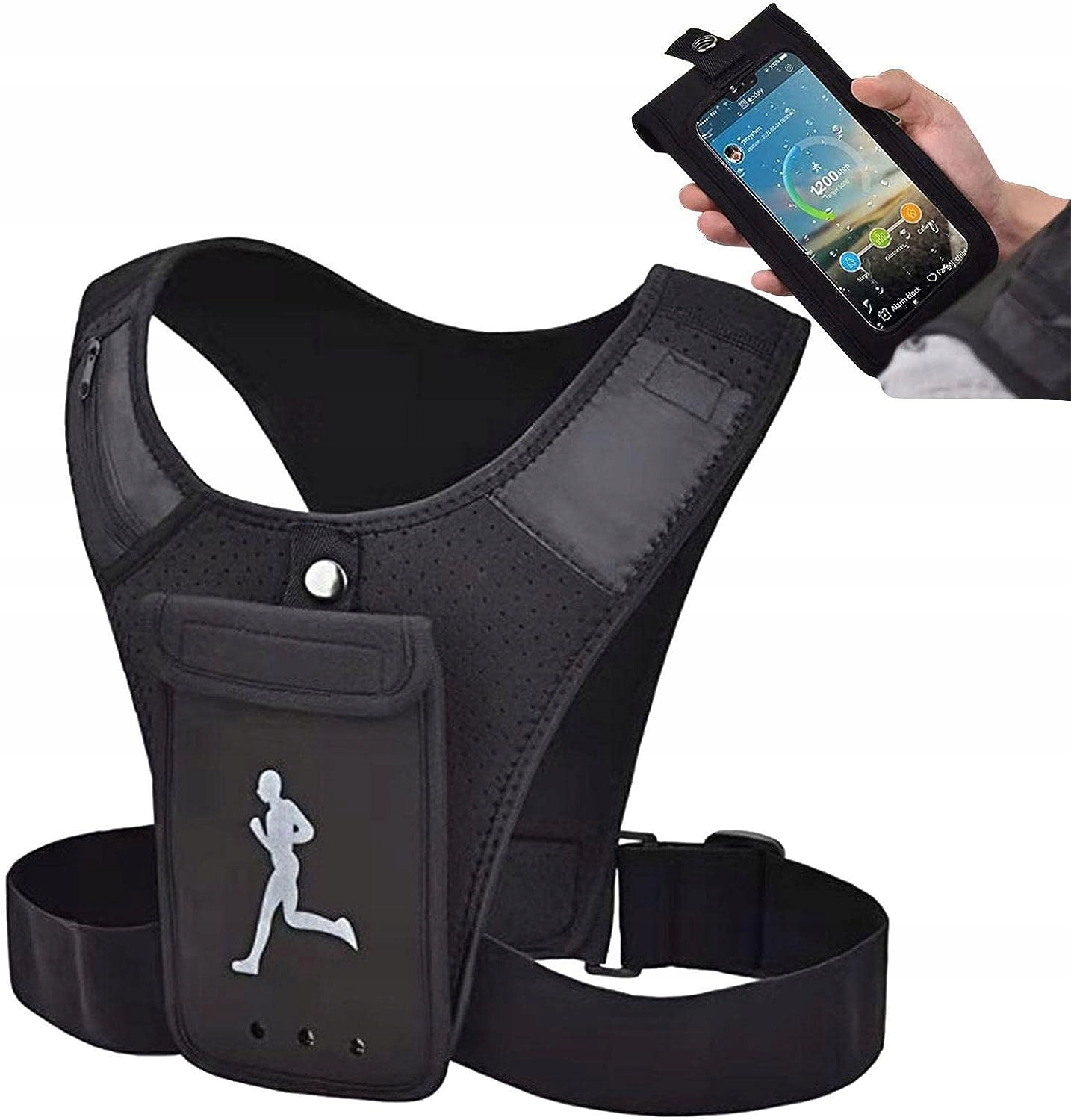 KAMIZELKA ODBLASKOWA DO BIEGANIA SPORTOWA BIEGOWA Z KIESZENIĄ NA TELEFON Właściwości brak wodoszczelne