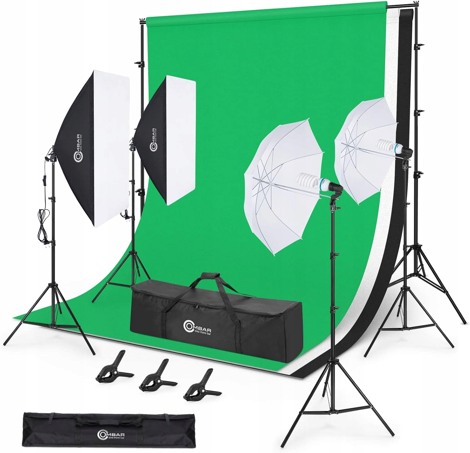 Studiové Nepřetržité Osvětlení Ombar Fotografický Rám Sada Softboxů 3V1