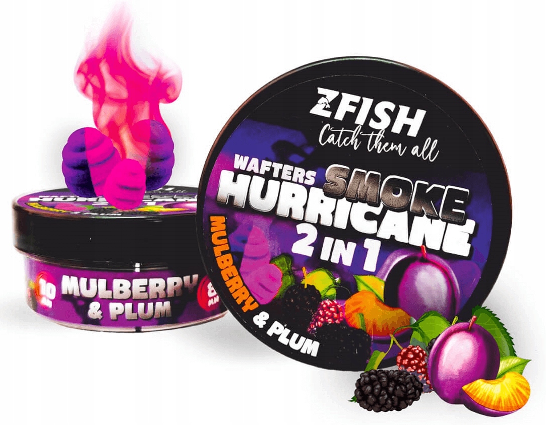 Przynęta smużąca Zfish Smoke Hurricane Wafters 8/10mm Śliwka Morwa