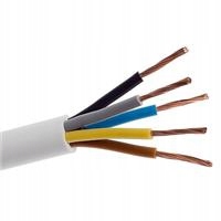 Kabel Owa 5 x 2,5 Okrúhly Lanko Žo Elektrokabel 100 mb