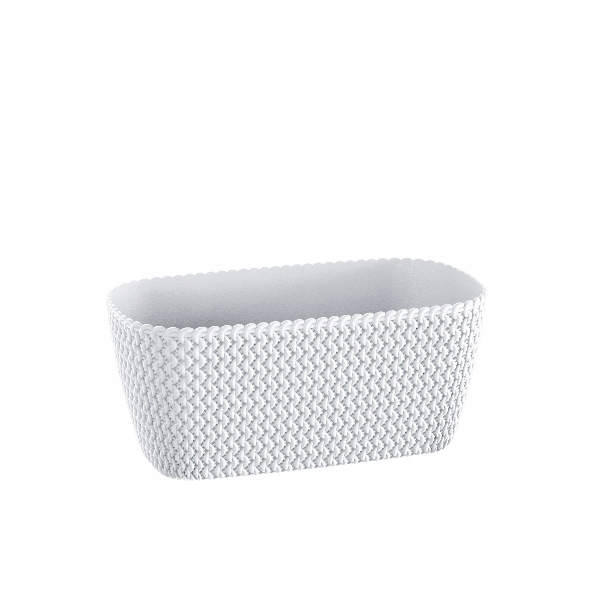 

Owalna skrzynka balkonowa Splofy DSPC300 Biała