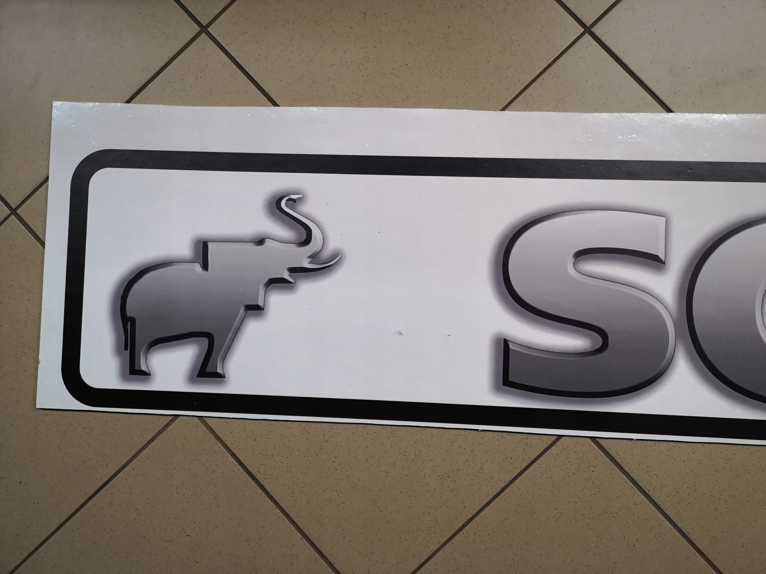 Chlapacz fartuch naczepy przyczepy SCHMITZ bialy Installation side Rear