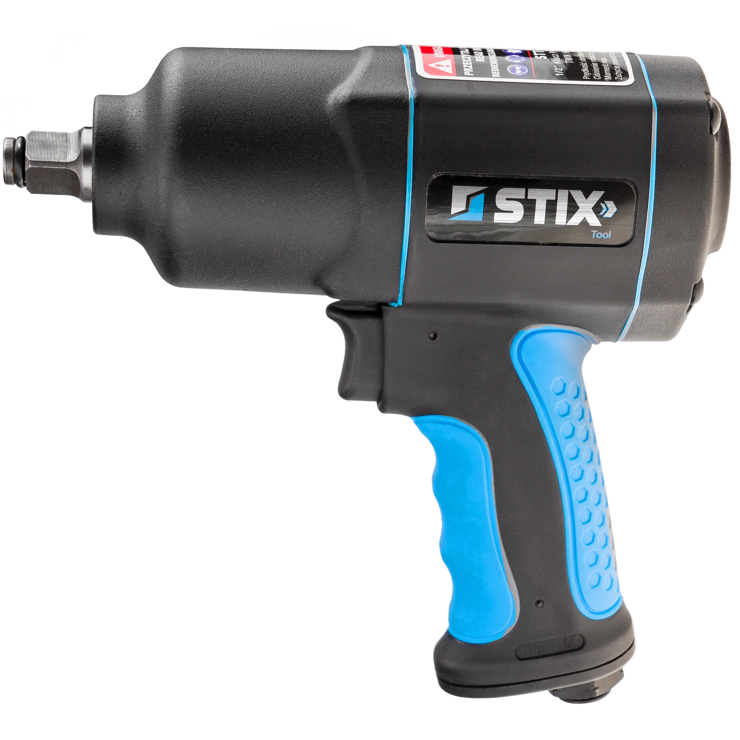 KLUCZ PNEUMATYCZNY UDAROWY 1/2 1700NM Z NASADKAMI CR-MO 17MM 19MM 21MM STIX Kod producenta 11-03-57041