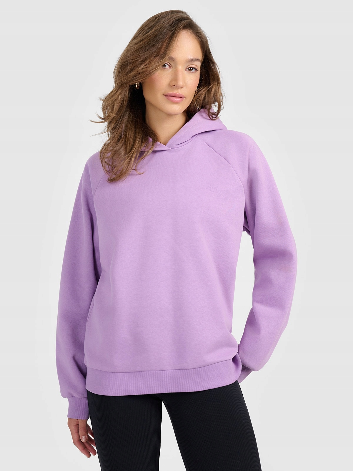 4F Tepláková mikina Fialová XL