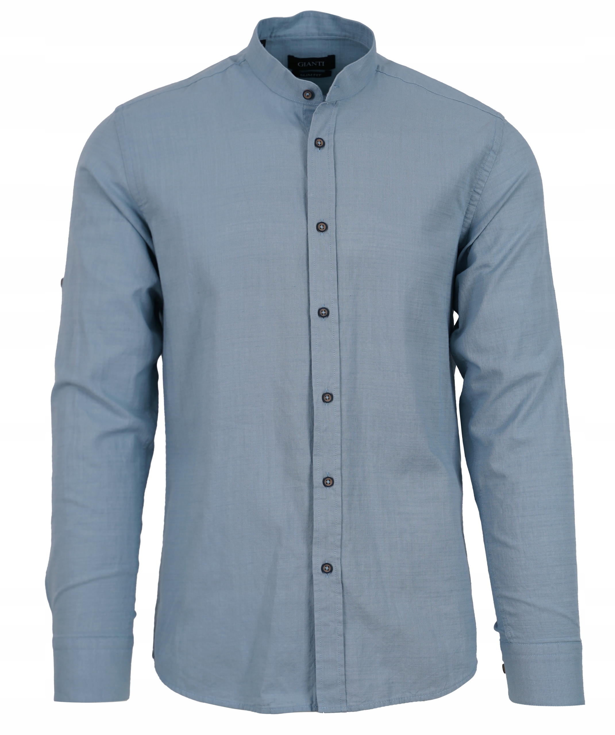 KOSZULA MĘSKA BAWEŁNIANA STÓJKA JAK LNIANA CIENKA SLIM FIT 2XL 45/46 Rozmiar XXL
