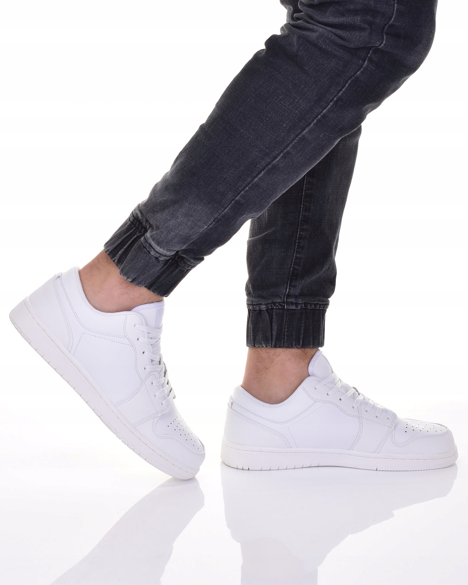 SNEAKERSY MODNE BUTY SPORTOWE MĘSKIE NISKIE SKÓRZANE NA WIOSNĘ LATO Rozmiar 42