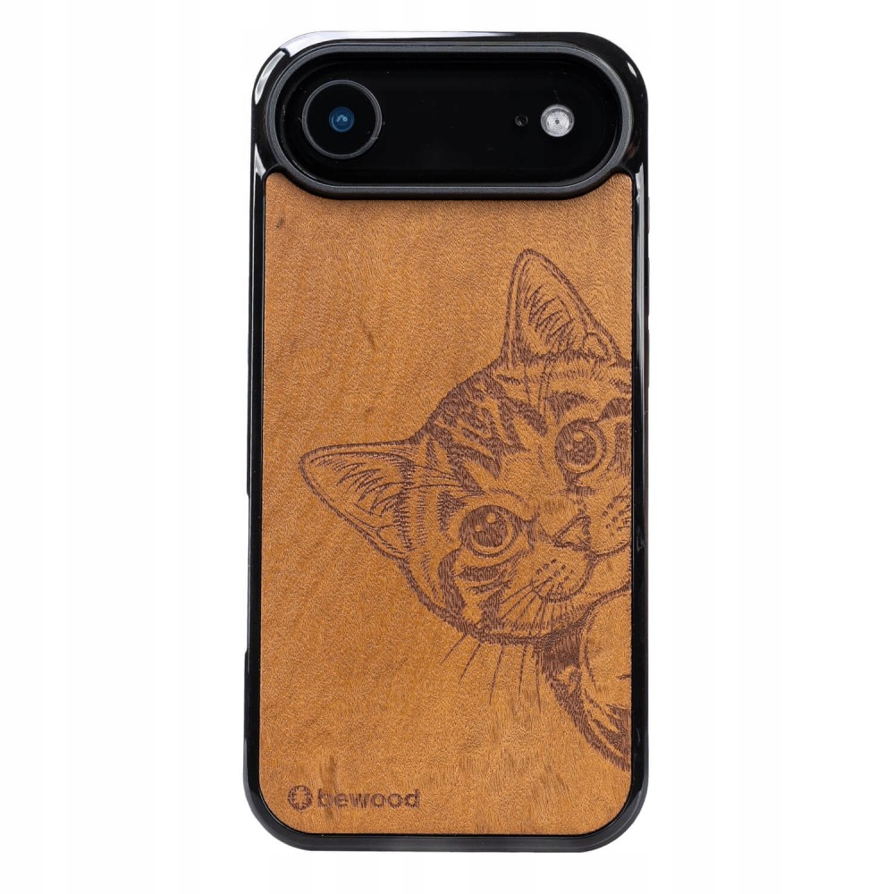 Dřevěné Pouzdro Bewood pro iPhone 17 Air Cat Lover Imbuia