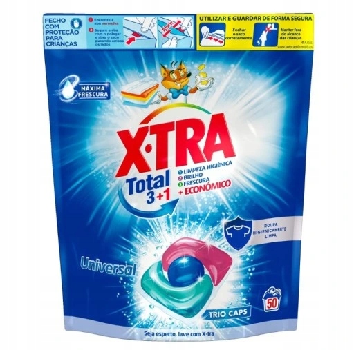 X-tra Trio Caps 50 Ks Universal Pt Kapsle Na Praní Henkel