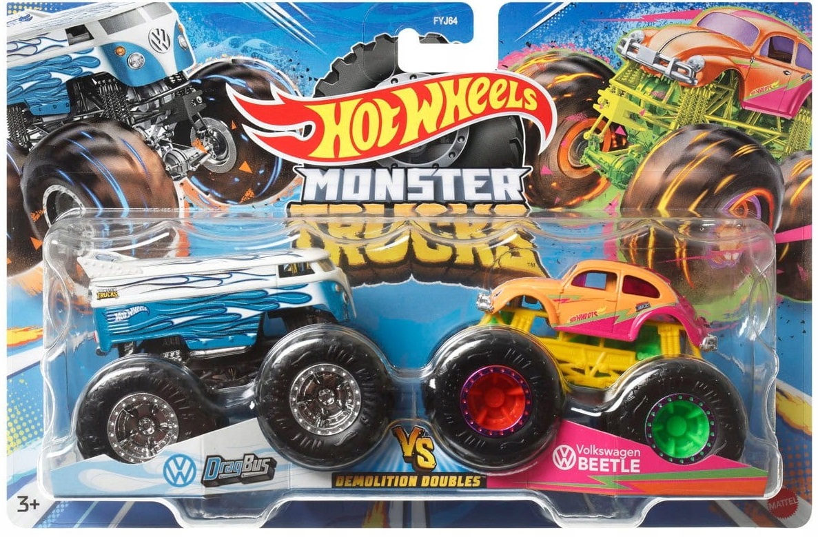 

Dragbus Volkswagen Beetle 2 Auta Monster Trucks