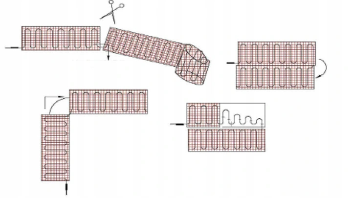 Mata grzewcza grzejna zestaw NVMGW150/63WiFi 2,5m2 Długość 5 m