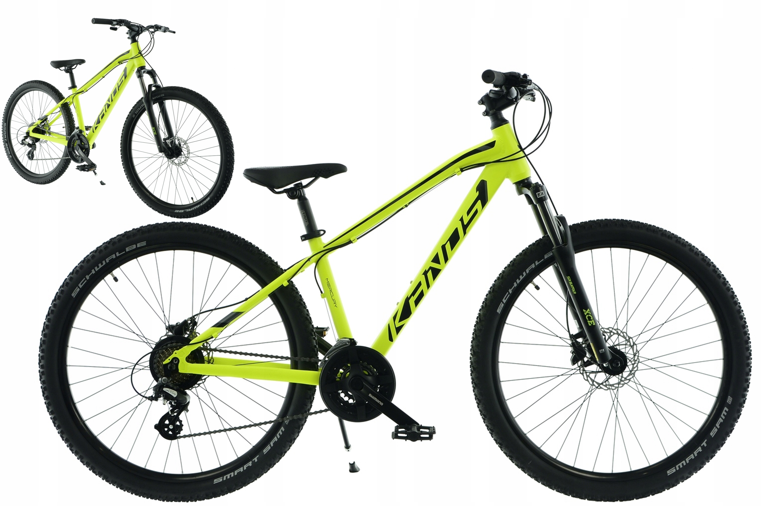 Rower 27,5" Kands Mercury rama 17" żółty mat R25