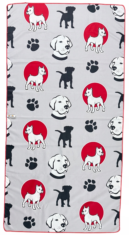 Levně Rychleschnoucí ručník Mikrovlákno Pláž Bazén 80x150 cm Dogsicon Zepnij