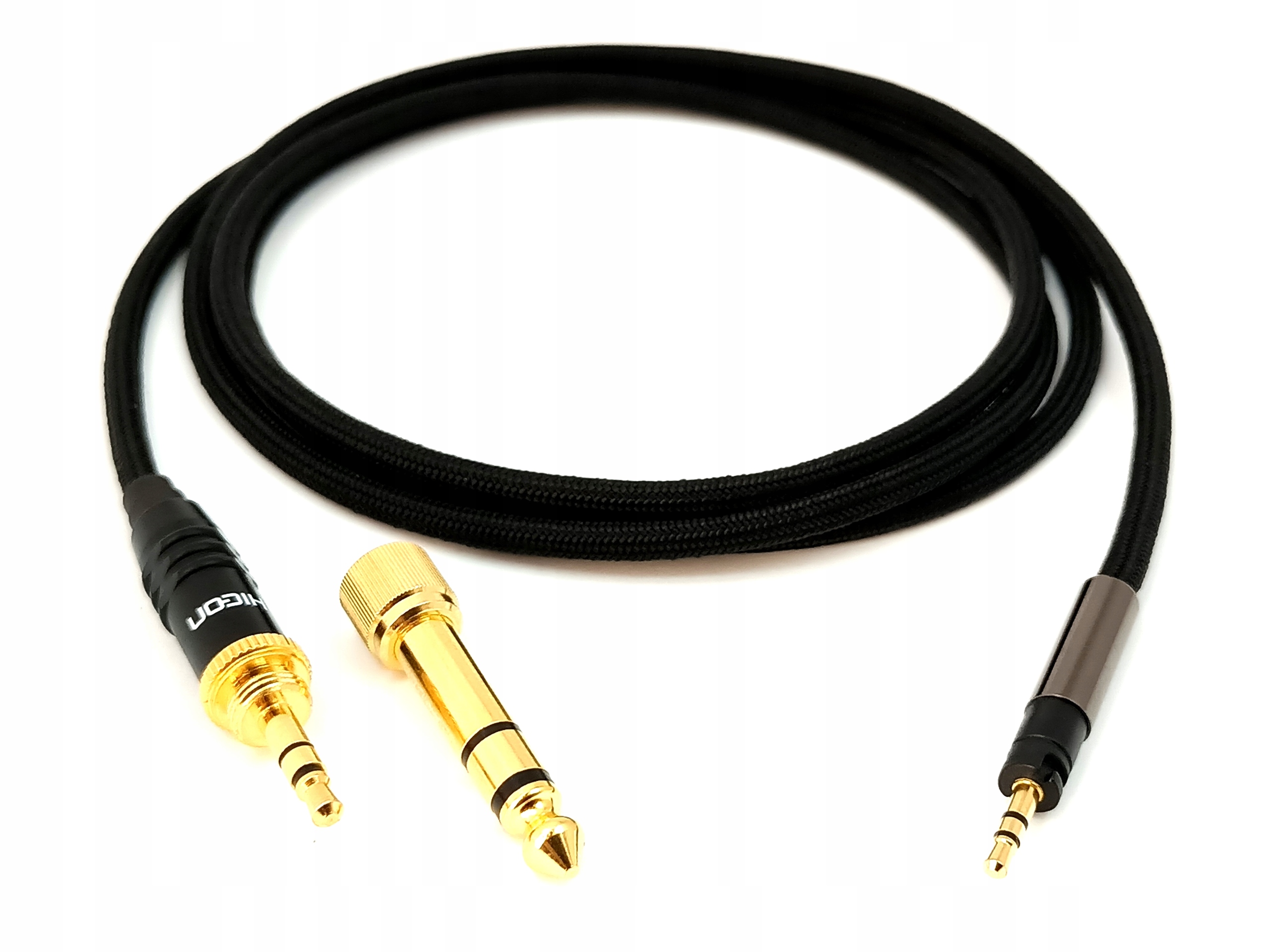 Kabel pro sluchátka Momentum ručně vyrobený konektor 3,5 mm 6,3 mm Canare