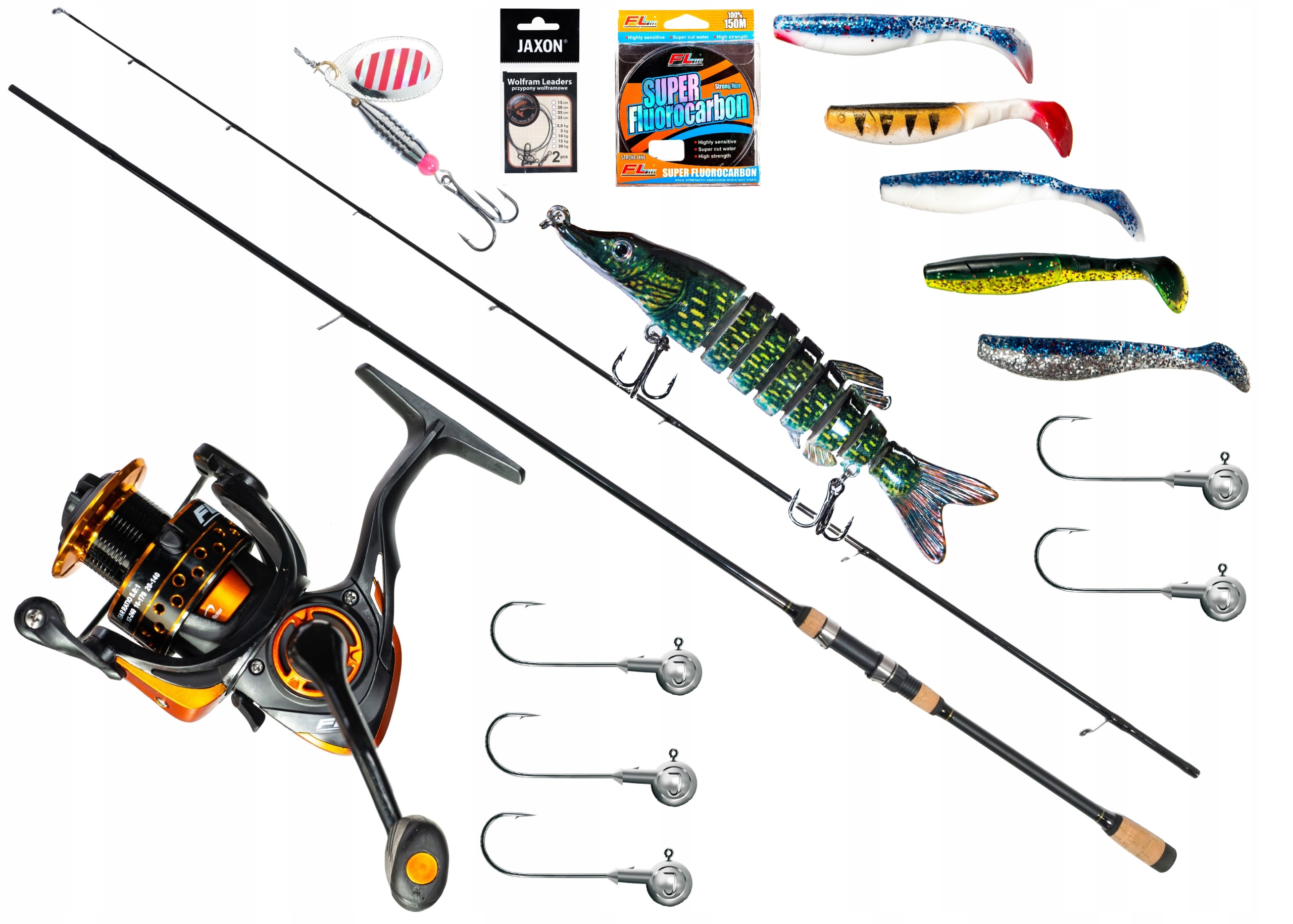 Zestaw Na Szczupaka Wędka Mikado Kołowrotek