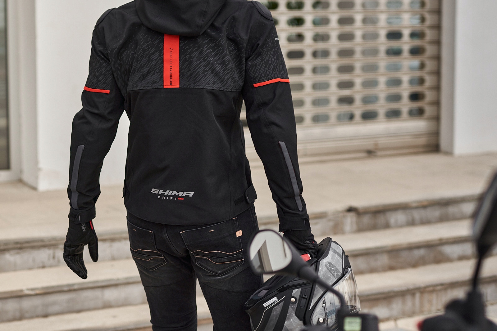 SPODNIE MOTOCYKLOWE | SHIMA DEVON | MĘSKIE JEANSY + OCHRANIACZE + GRATIS Materiał jeans