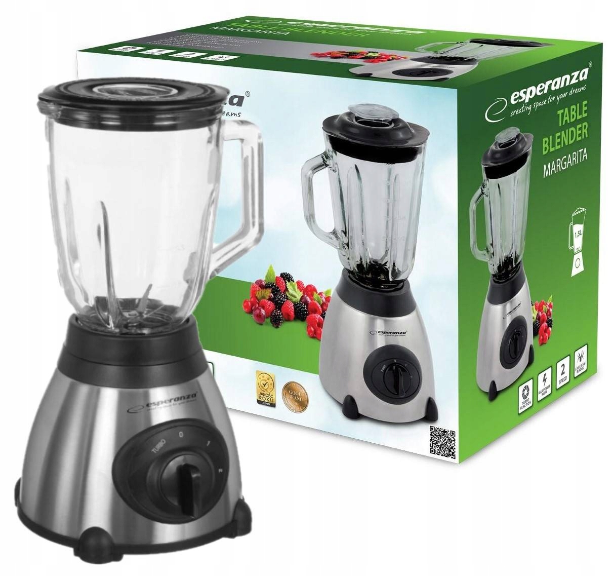 

Blender Kielichowy Szklany Kuchenny Mikser 1,5L