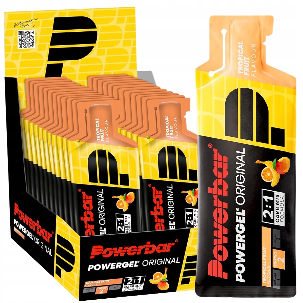 PowerBar PowerGel Original 24x41 C2MAX Balíček energetických gelů Tropic