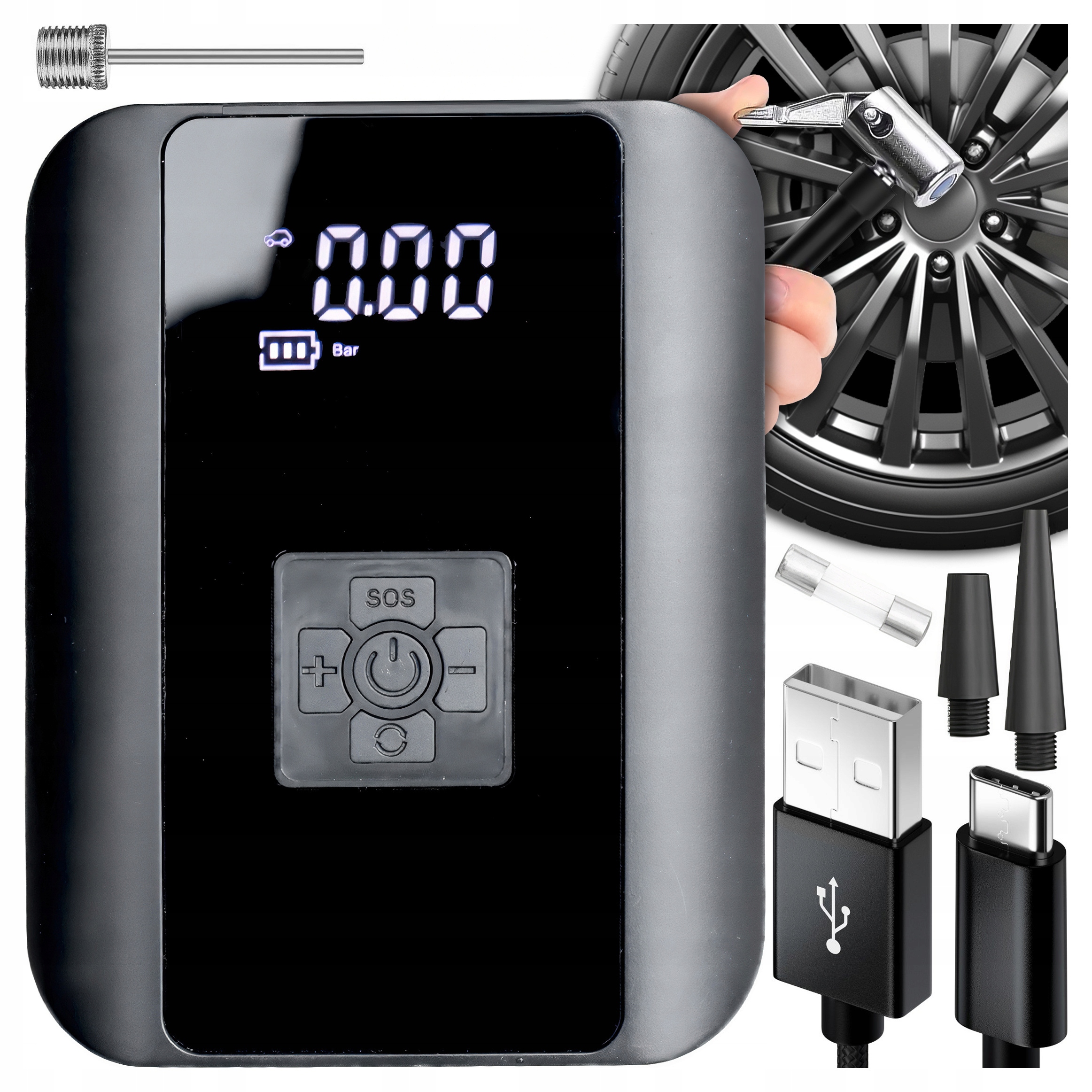 Kompresor Do Auta, Bezdrátový Kompresor, Výkonná Pumpa 150 W