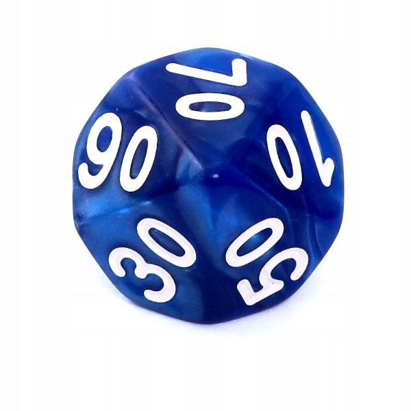 

Rebel Kość K100 10 Ścian Perłowa Ciemnoniebieska