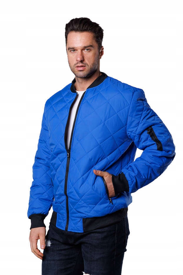 Pánská Bunda Bomber MY01 C. Modrá L