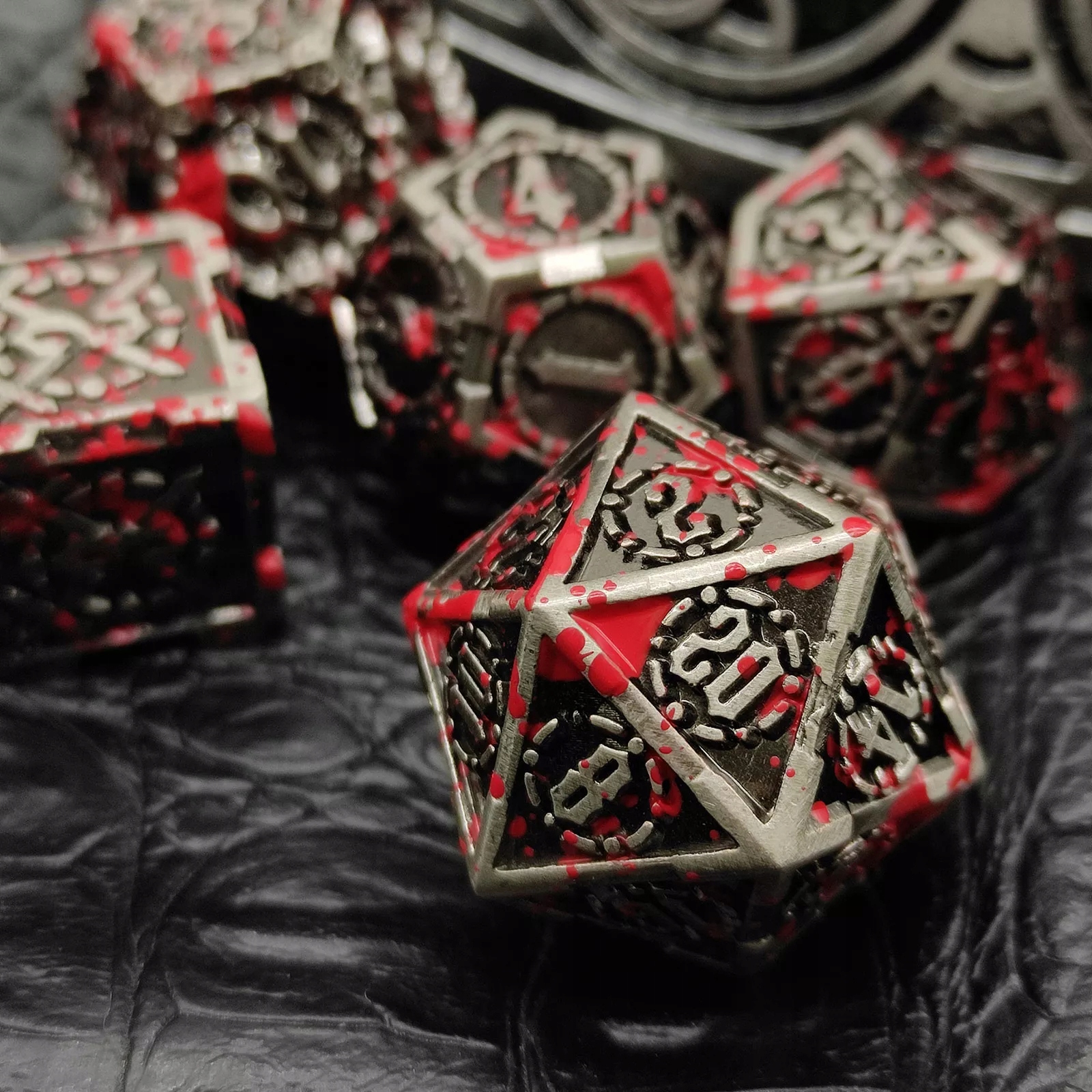 POŚWIĘCENIE PALADYNA ZESTAW 7 METALOWYCH KOŚCI RPG Producent RGFK